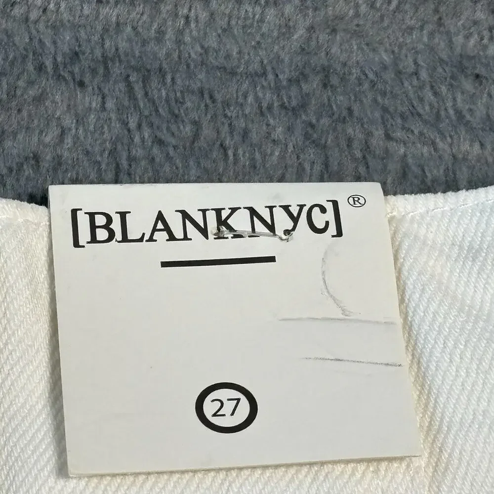 Blank NYC Womens Shorts‎ 27 White High Rise Denim Belt Classic Minimalist Preppy